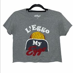 L'eggo My Eggo Kellogg's T Shirt Gray